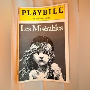 Les Misérables 1988 Playbill from Broadway Theatre
